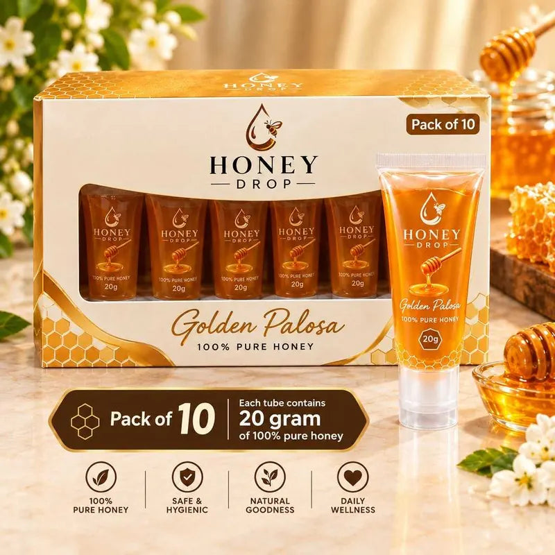 100% Pure Honey 20g Tube | Easy to Carry | Pack of 10