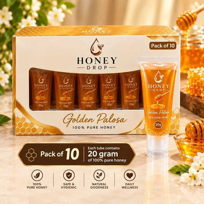 100% Pure Honey 20g Tube | Easy to Carry | Pack of 10